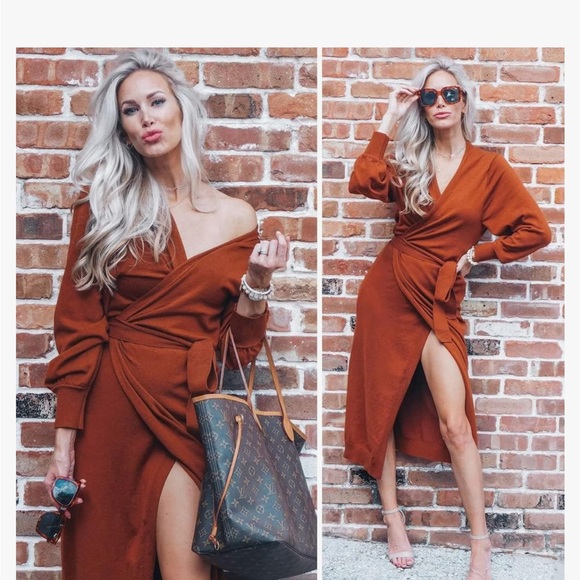 EXLURA Womens Knit Sweater Dress. - Picture 3 of 8